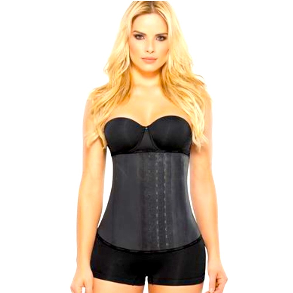 Ann Chery Latex Black Waist Trainer Cincher size 42 - 3xl